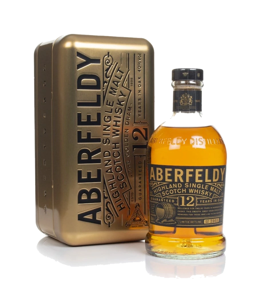 Aberfeldy 12 anos with Gold Bar Tin