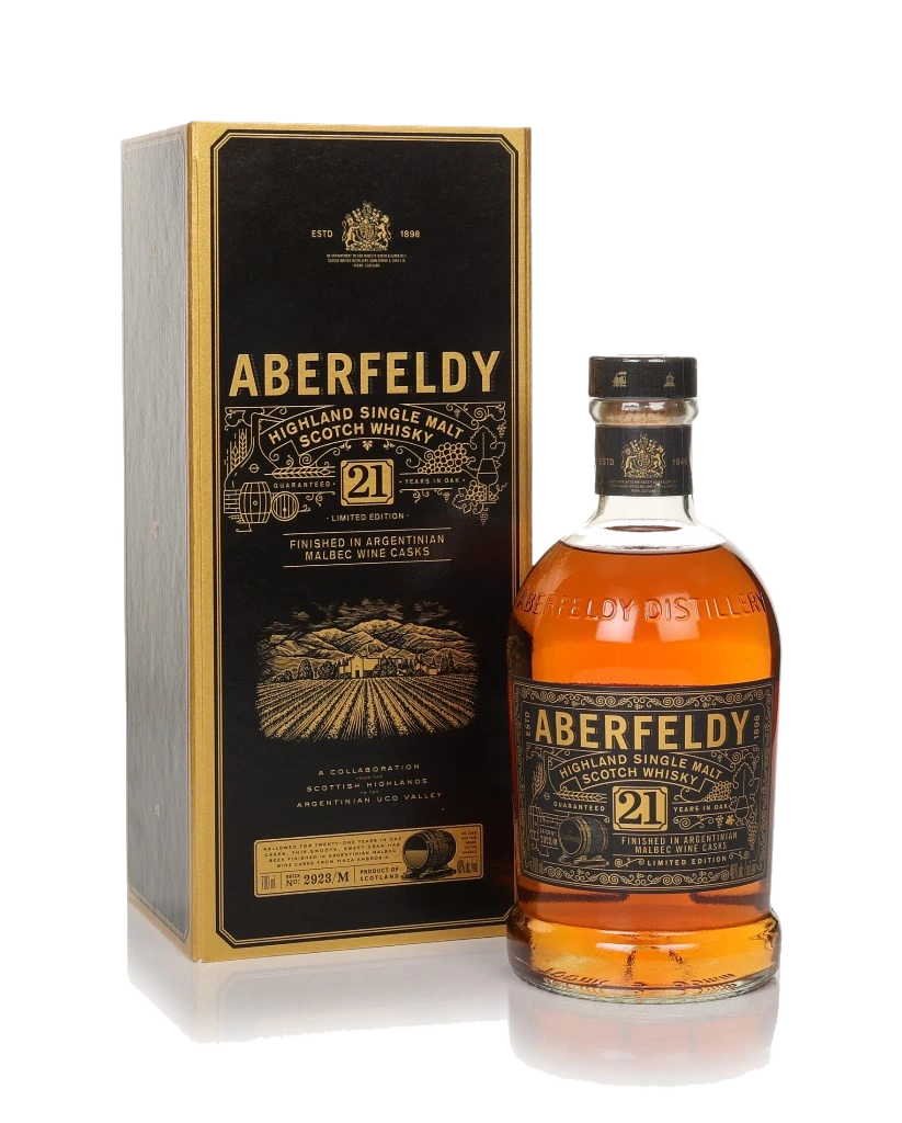 Aberfeldy 21 anos - Argentinian Malbec Wine Cask Finish