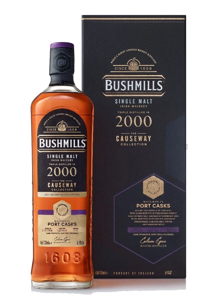 Bushmills 2000 (bottled 2021) Port Cask Finish - The Causeway Collection