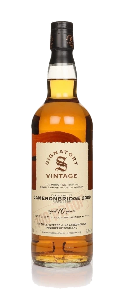 Cameronbridge 16 anos 2009 - 100 Proof Grain Edition #3 (Signatory)