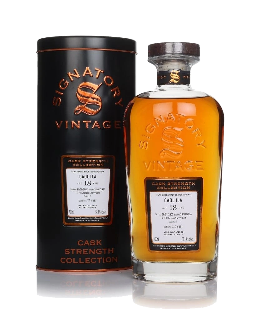Caol Ila 18 anos 2007 (cask 1) - Cask Strength Collection (Signatory)