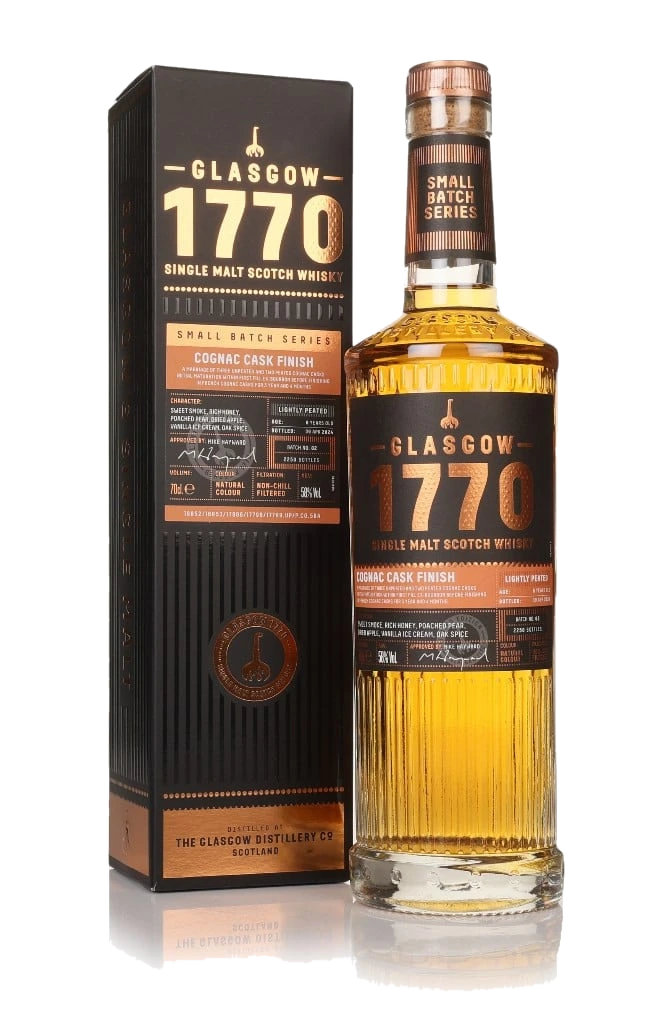 Glasgow 1770 Cognac Cask Finish - Batch 2 (Lightly Peated)