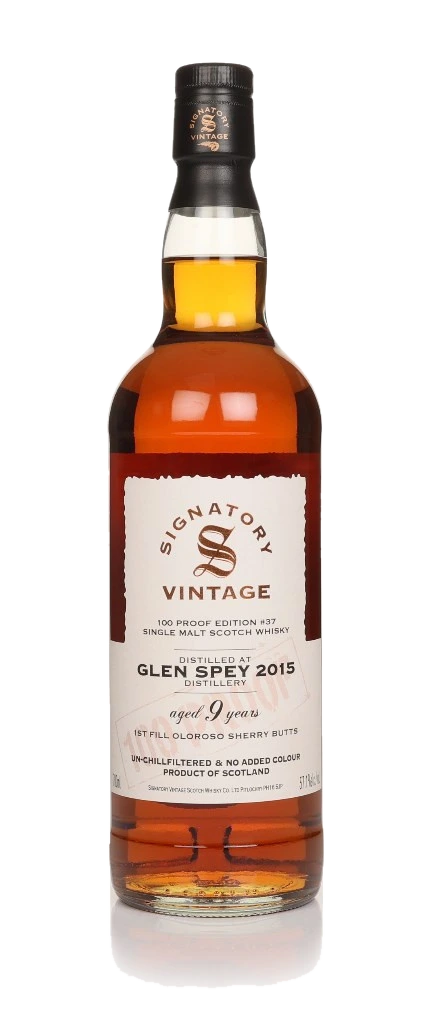 Glen Spey 9 anos 2015 - 100 Proof Edition #37 (Signatory)