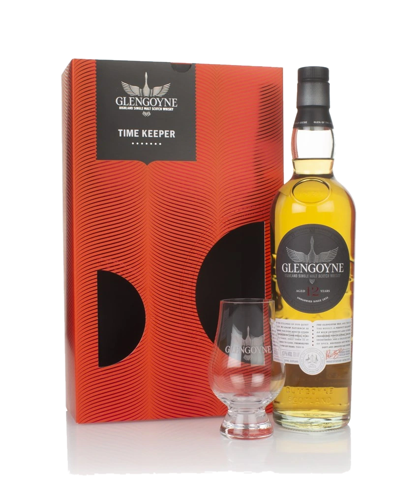 Glengoyne 12 anos Time Keeper Gift Pack with Glass
