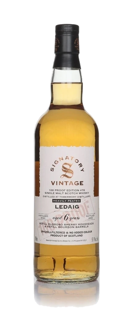 Ledaig 6 anos 2020 - 100 Proof Edition #76 (Signatory)