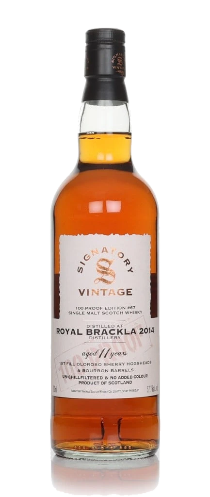 Royal Brackla 11 anos 2014 - 100 Proof Edition #67 (Signatory)