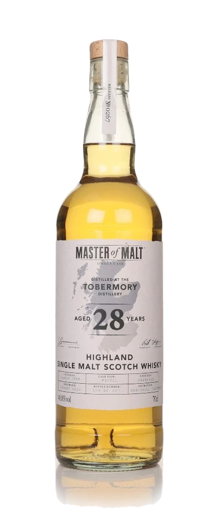 Tobermory 28 anos 1996 Single Cask (Master of Malt)
